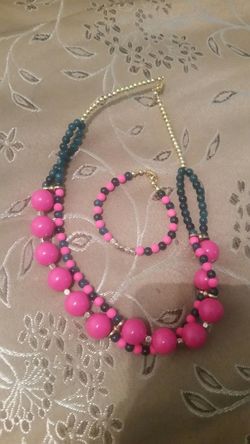 Necklace with matching bracelet