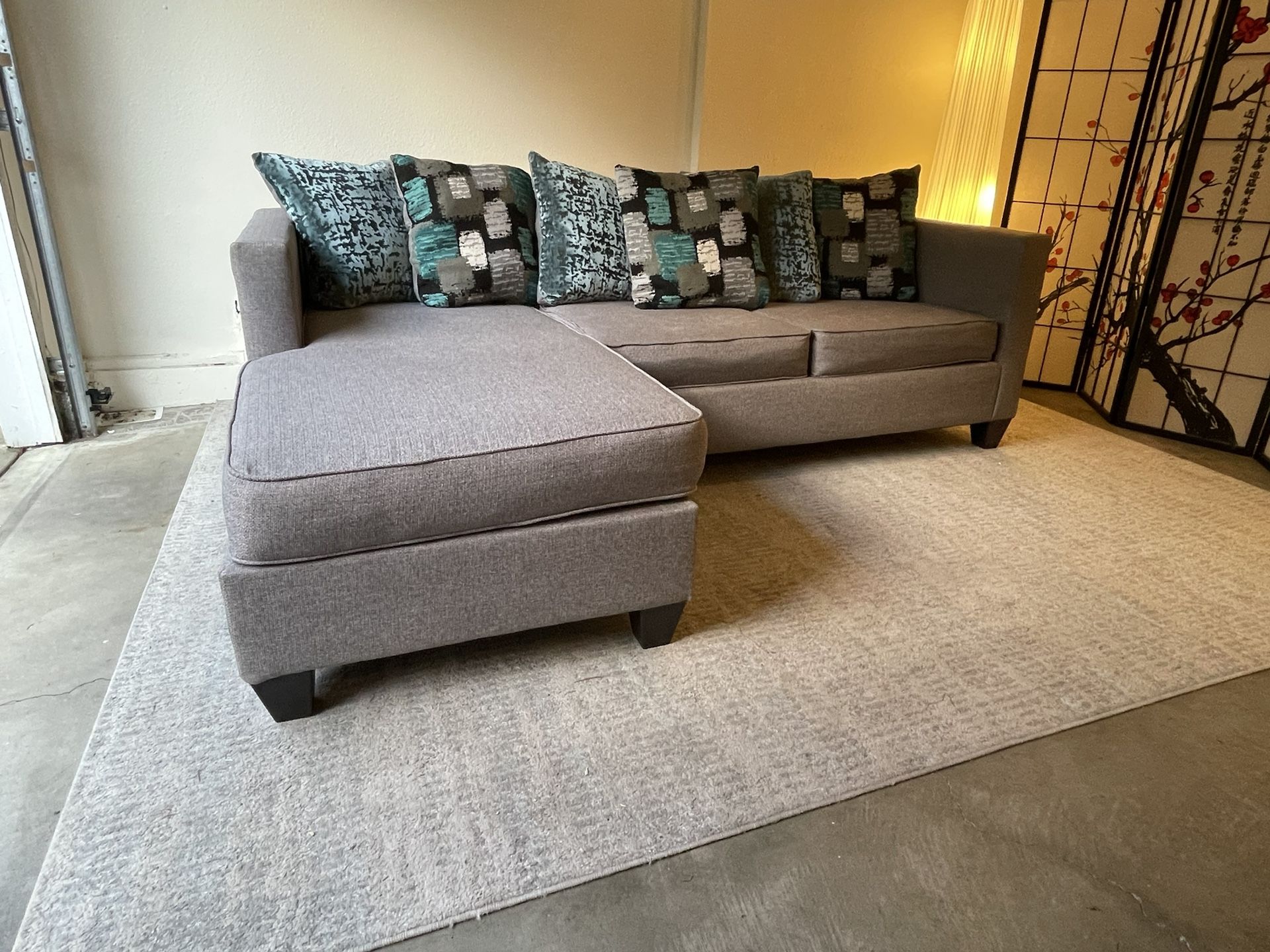 Gray Sectional-Can Deliver