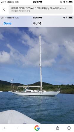 1957 BountyII Blue Water  Sail boat To Circumnavigate The World 