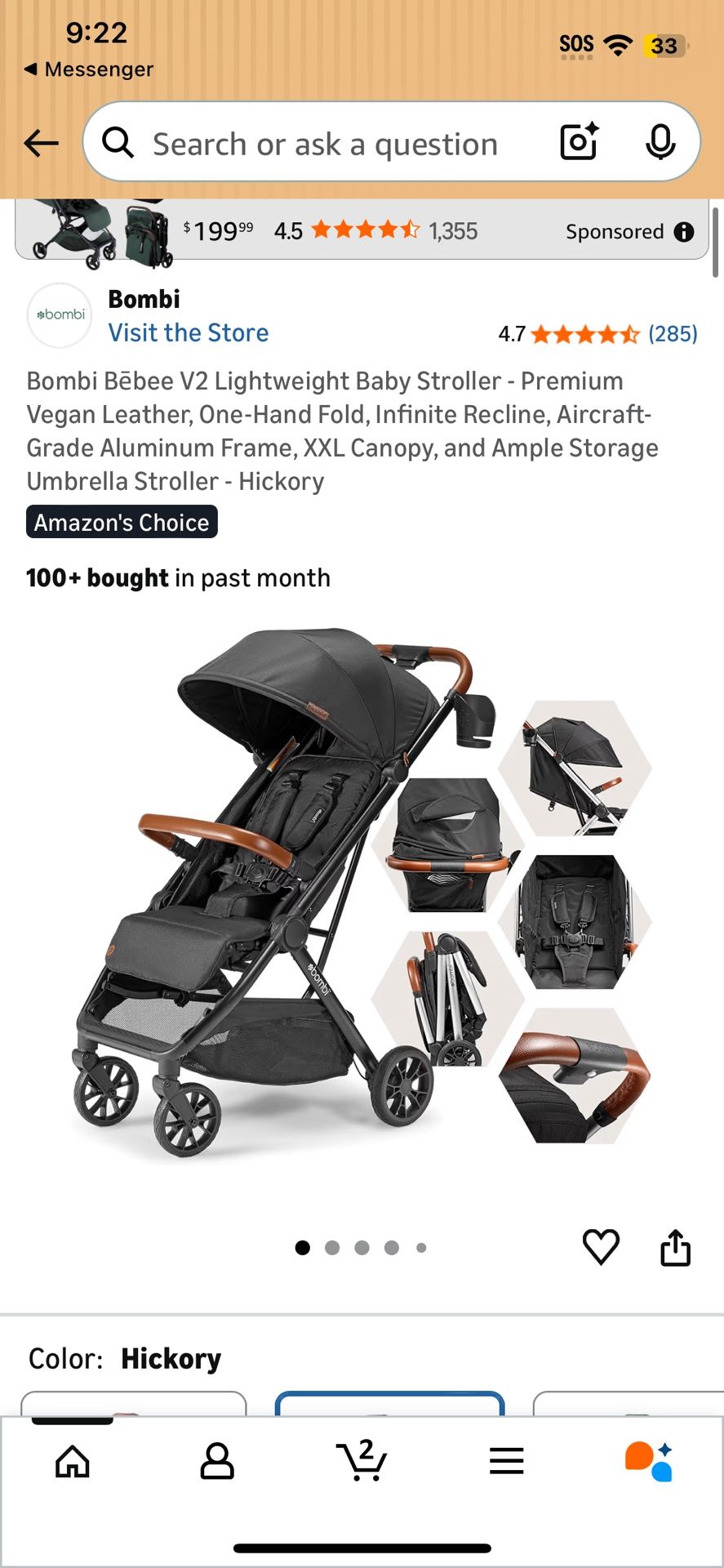 Bombi light Weight Stroller