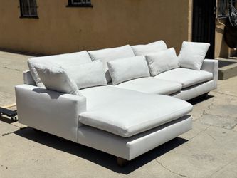 White West Elm 2-pc Harmony Sectional Sofa - 🚚