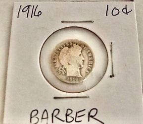 1916 Barber Dime