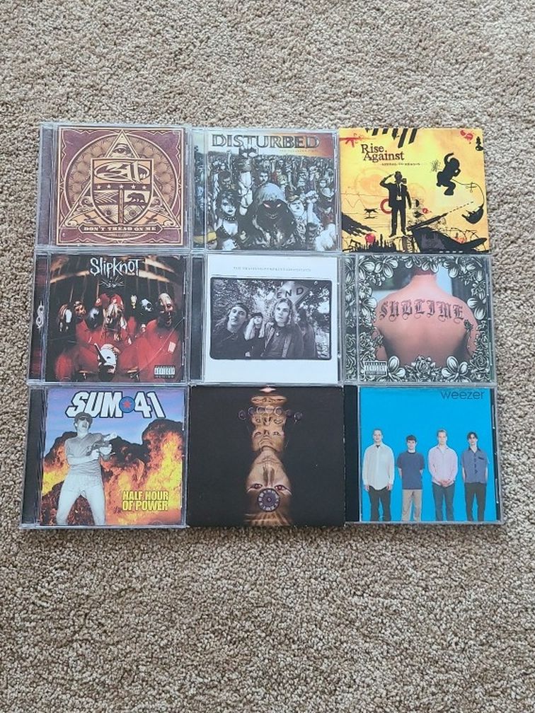 9 Rock And Metal Cd Collection