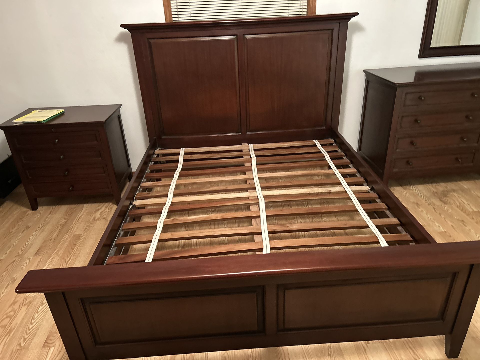 Bedroom Matching Set Beautiful Dark Cherry Wood