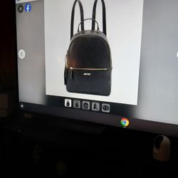 9 West Medium Black Backpack 