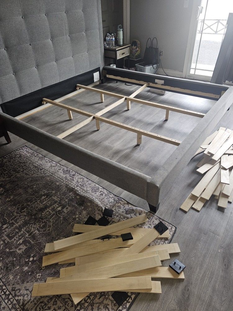 King Size Upholstered Bed Frame