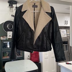 Leather & Faux Jacket 