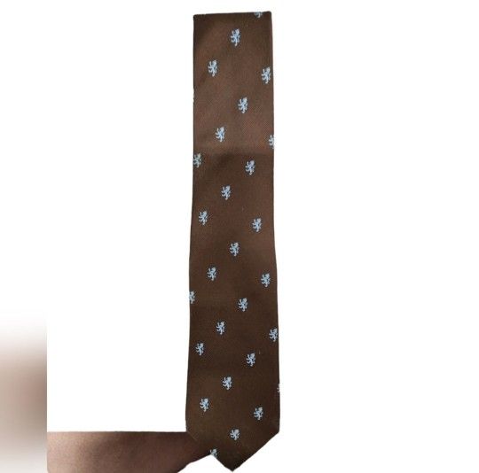Vintage Briar Brown Blue Tie