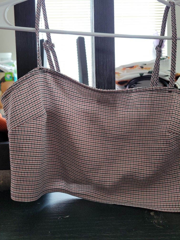 Checkered Crop Top