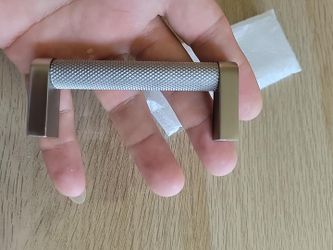 9 NEW Modern Knurled Cabinet Handles / Drawer Pulls