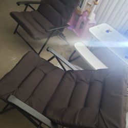 BRAND NEW SET 1 TABLE END 2 CHAIR COLOR CHOCOLATE 