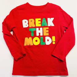 Old Navy Boys 3T Break the Mold Long Sleeve Shirt, NEVER WORN!