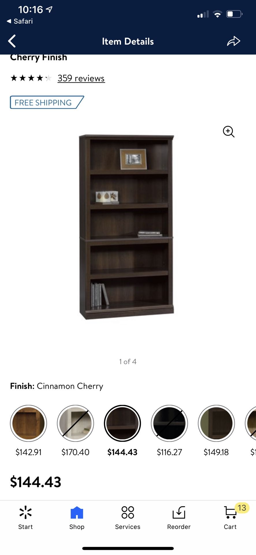 Bookshelves great condition - price is for both