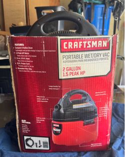 3 CRAFTSMAN PORTABLE WET/DRY VACUUMS $45 FOR THE 3.