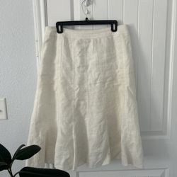 Large White Skirt 