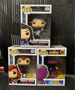 Wandavision Funko Pop set Agatha Wanda vision marvel