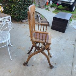 Antique Convertible High Chair/stroller
