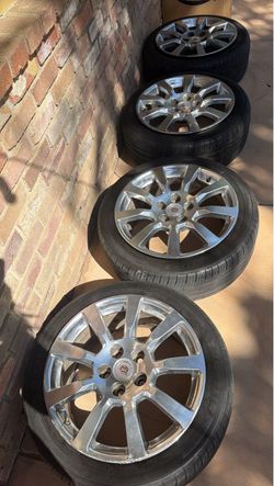 Cadillac Polished Aluminum Wheels with Tires – Set of 4