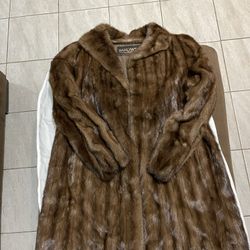Sakowitz Woman’s Fur Trench Coat 