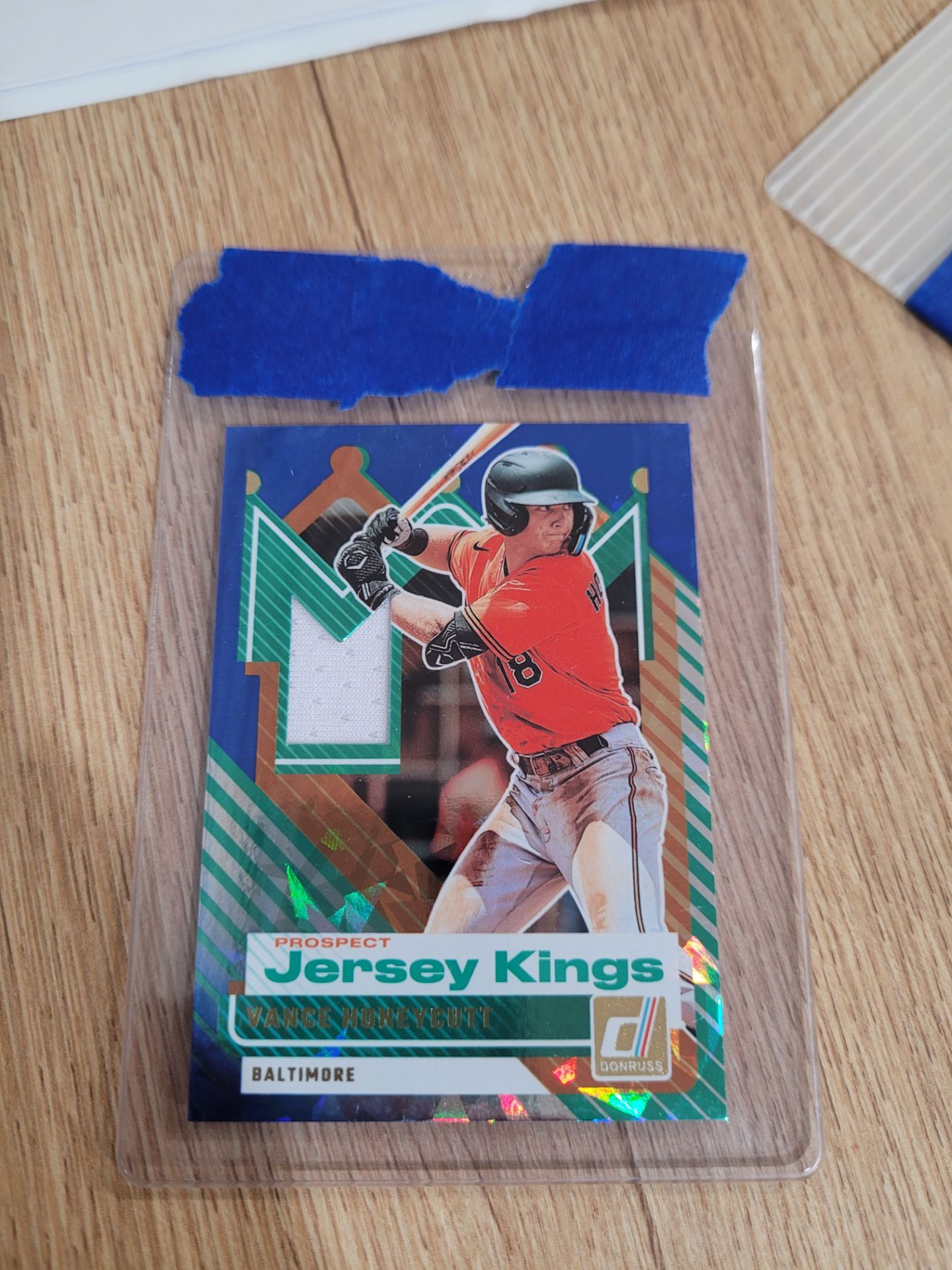 2025 Panini Donruss Baseball Prospect Jersey Kings Vance Honeycutt Card