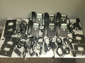 Lot Of 6 Polycom Soundpoint 331 Voip Phones