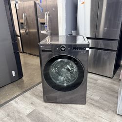 🔥LG 5.0 cu. ft. Mega Capacity Smart Front Load Electric All-in-One Washer Dryer Combo with TurboWash360 WiFi in Black Steel🔥