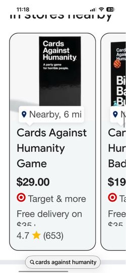 Cards Against Humanity Party Game