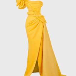 Yellow Evening Gown Dress