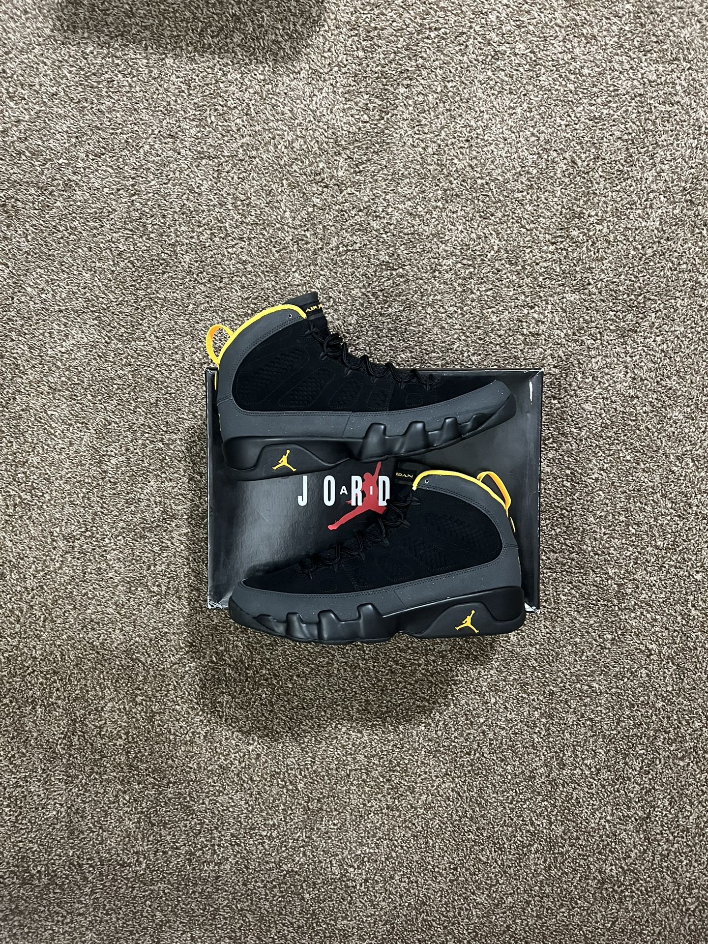 Jordan 9 Dark Charcoal Size 12