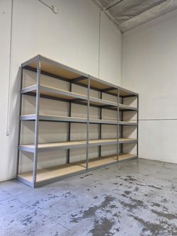 Industrial Warehouse Stock Supply Heavy Duty Shelving Racks 48 in W x 24 in D Delivery Available
