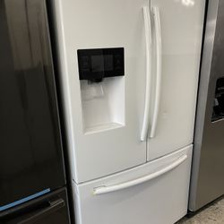 Samsung French Door In Glossy White Used
