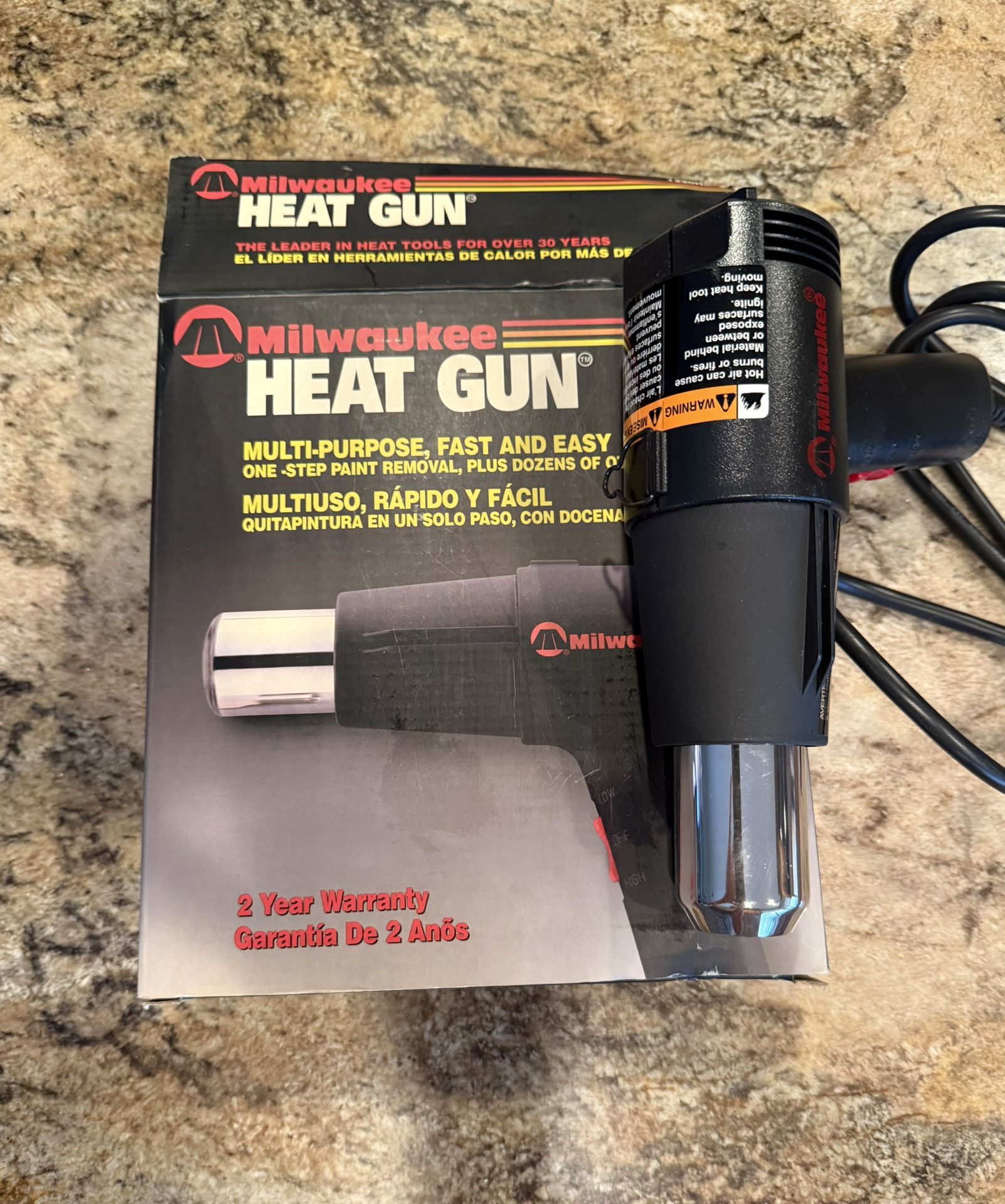DEAL! Milwaukee Heat Gun Model 1220HS w/ Original Box- 4100 BTU (NEVER USED)