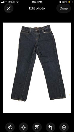 Cat & Jack Relaxed Straight Denim Jean Boys Size 16