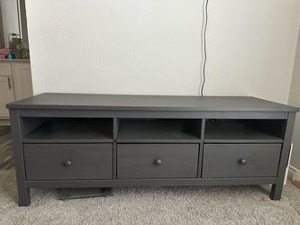 Dark Gray TV Stand with Storage