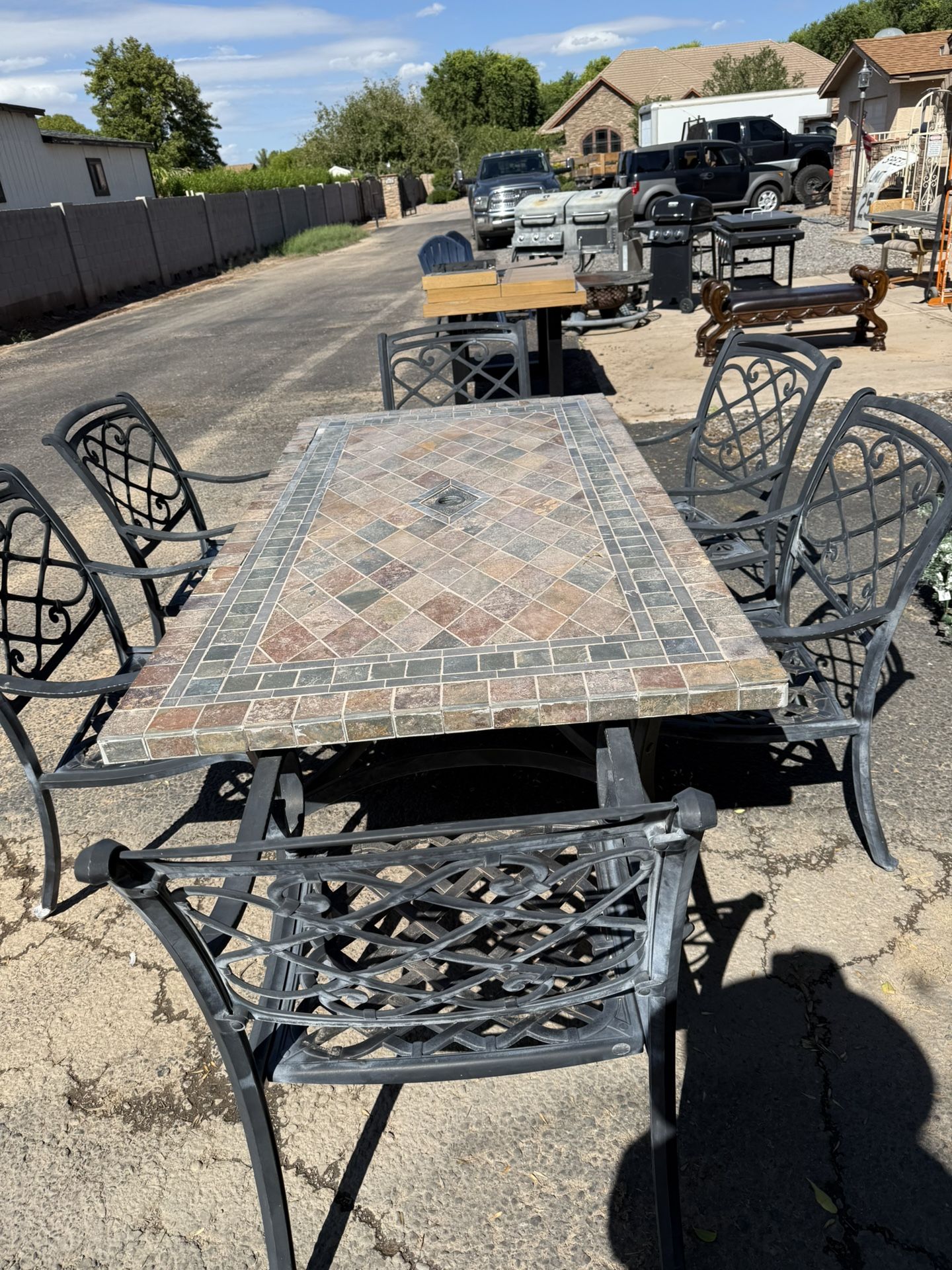 Concrete Outdoor Table With Chairs