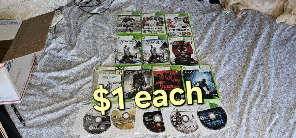 Xbox 360 Games $1 Each