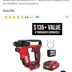 SKIL PWR CORE 12/20V 12-volt 1/4-in Keyless Brushless Cordless Drill ( 1 -Batteries Included,