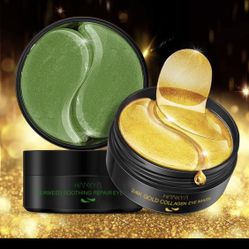 24k Gold Collagen Repairing Anti-Aging Wrinkle Crystal Gel Pad Sleeping Eye Care Mask