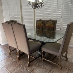Dining room table and chairs