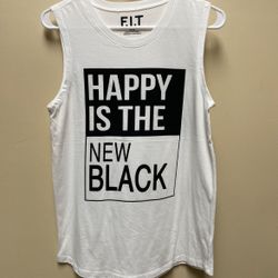 White Graphic Tank Top 