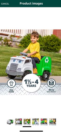 Kids Garbage Truck Ride Toy