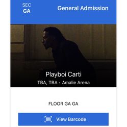 Playboi Carti Antagonist Tour Tampa Tickets