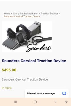 Saunders Cervical Traction Device