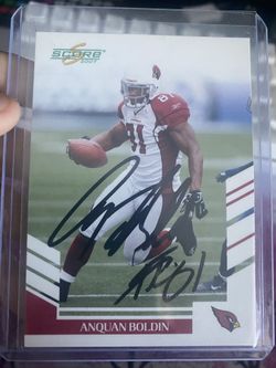 Anquan Boldin Signed Football Card