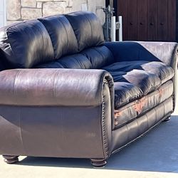 Free Brown Leather Couch 