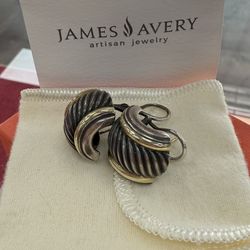 James Avery Silver+Gold Earrings