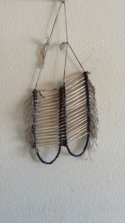Navajo Native American Traditional White Buffalo Bone Hairpipe Beads Tribal Breastplate