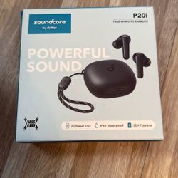 True wireless earbuds by sound core