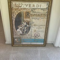 Rigoletto Poster Gold Frame 