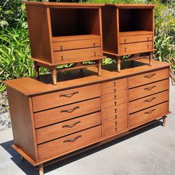 rare 1963 Lane Copenhagen series 3 piece all original matching BEDROOM SET And Others 